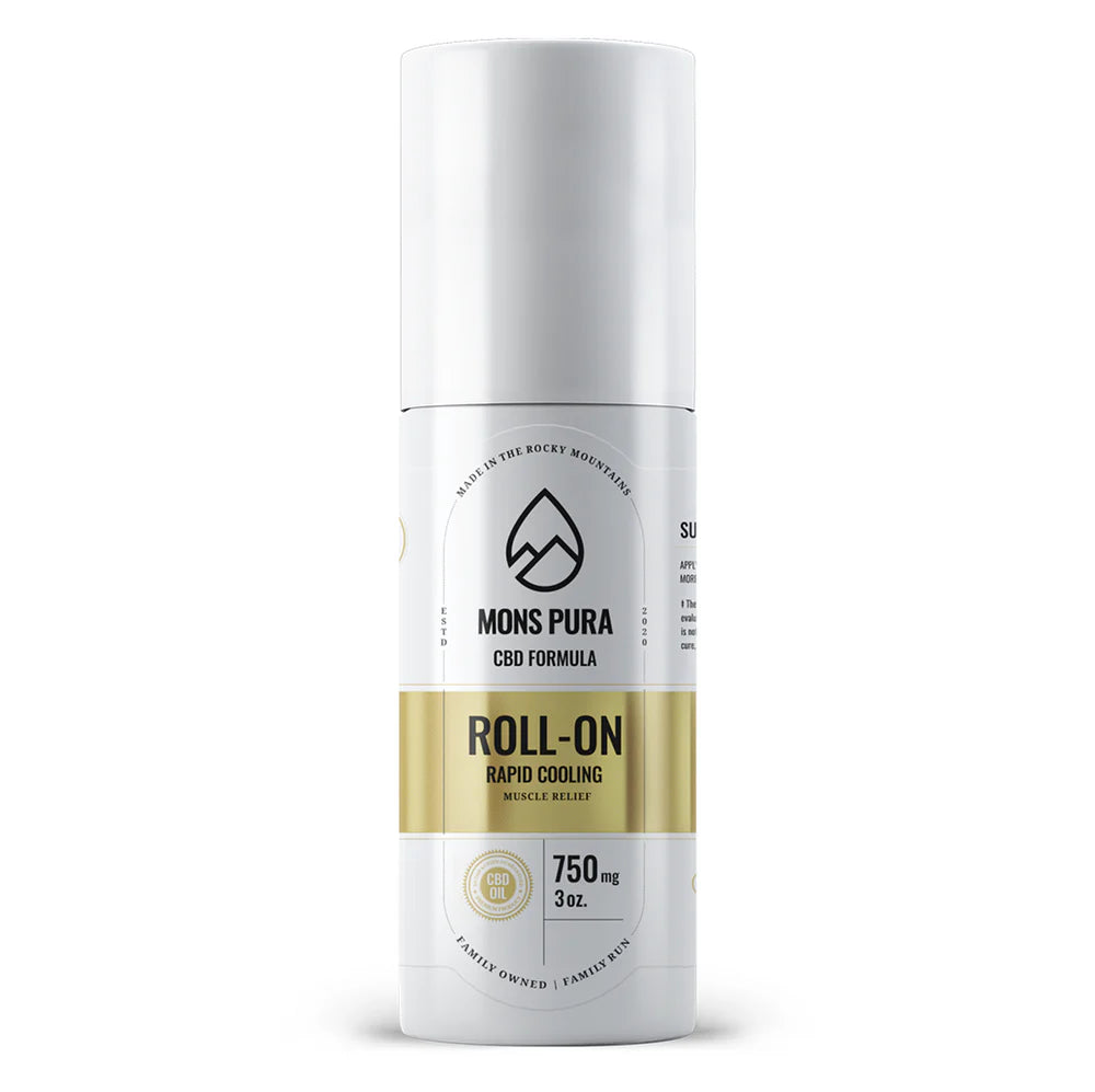 CBD 750mg Roll On Rapid Cooling Muscle Relief